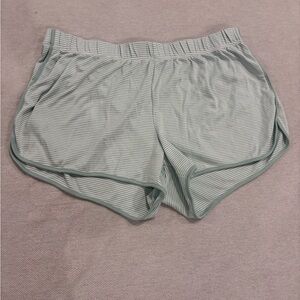 Lake pajama shorts. Green stripes. Women’s medium.